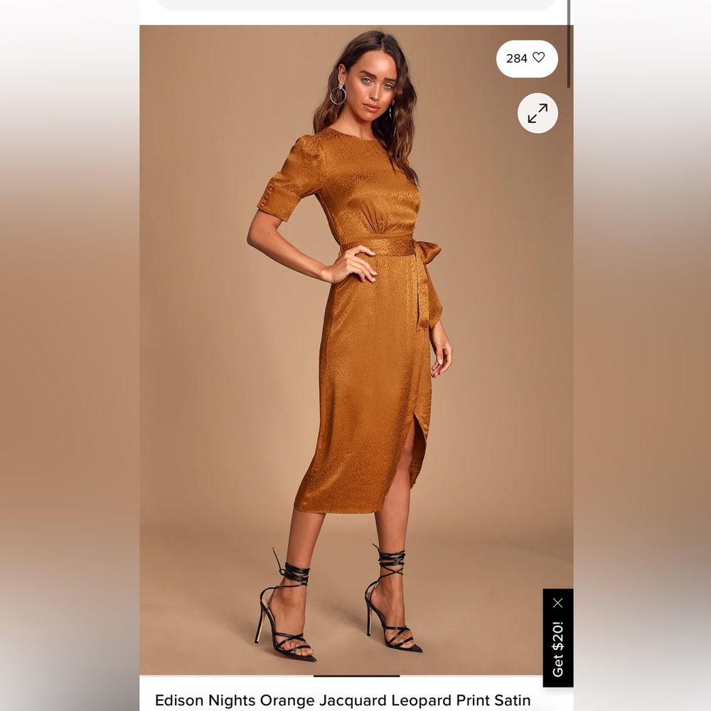 ALI & JAY Terracotta Midi Dress - Picture 5 of 5
